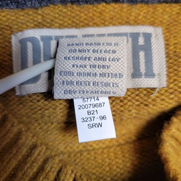 Duluth Mustard Men's Wool Be Back Crew Sweater Crewneck Men's Large - Picture 5 of 7